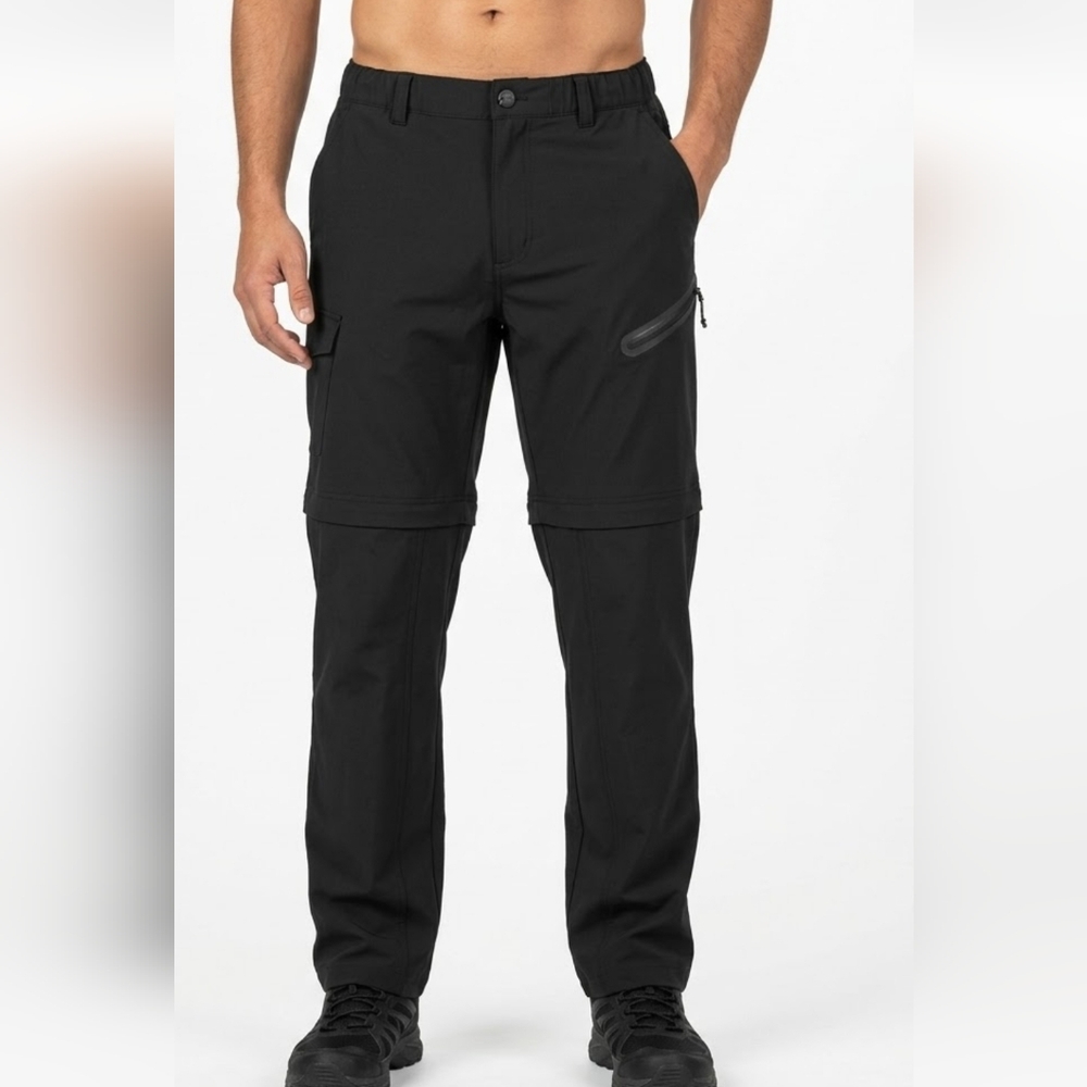 Magellan FishGear Convertible Zip-Off Pants Water Repellent Black Size Small